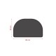 Semi-circular fire resistant insulating carpet for fireplace