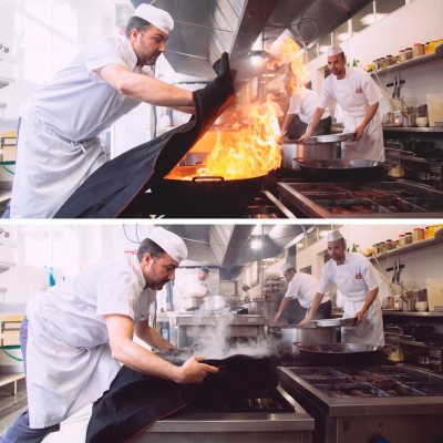 forma de usar manta apagafuegos