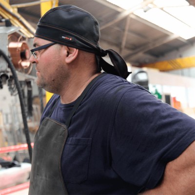 WELDER WITH BANDANA