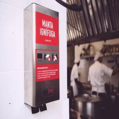 Manta Ignífuga apagafuegos armario inox