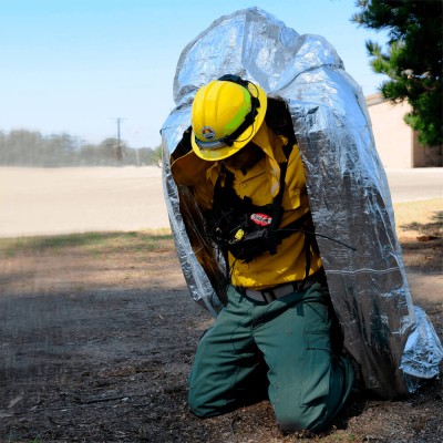 Tejido ignífugo aluminizado protección bomberos
