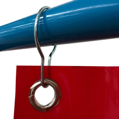 KIT 2 CORTINAS PVC SOLDADURA CON GANCHOS