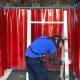 KIT 2 CORTINAS PVC PARA DELIMITAR SOLDADURA