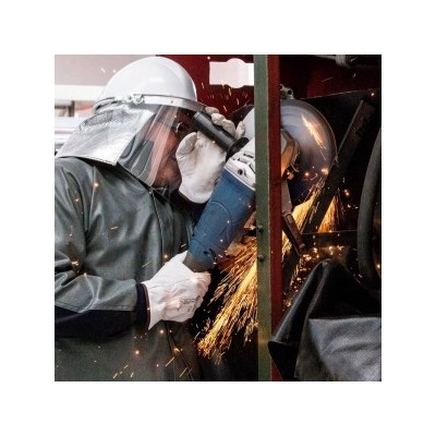 silicone flame retardant fabric grey for welding