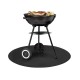 Circular fire retardant carpet for BBQ and braziers