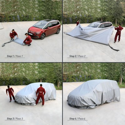 INSTRUCCIONES MANTA APAGAFUEGO PARA COCHE