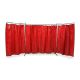 Curtains for lightweight welded screen structure